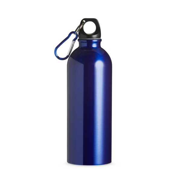 Squeeze de inox 500ml com tampa rosqueável, ideal para personalização em brindes corporativos