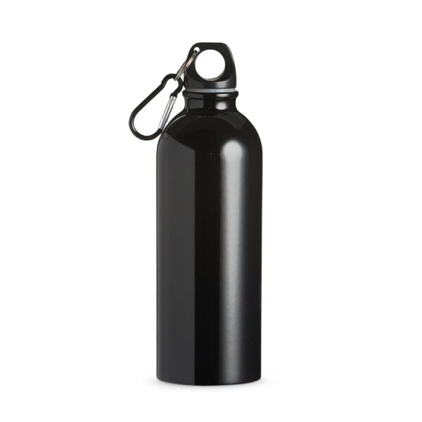 Squeeze de inox 500ml com tampa rosqueável, ideal para personalização em brindes corporativos
