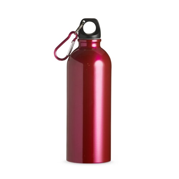 Squeeze de inox 500ml com tampa rosqueável, ideal para personalização em brindes corporativos