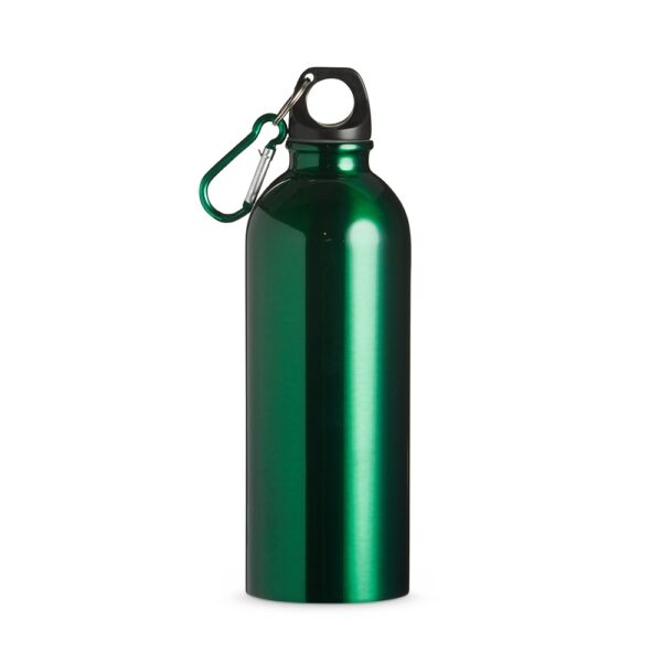 Squeeze de inox 500ml com tampa rosqueável, ideal para personalização em brindes corporativos