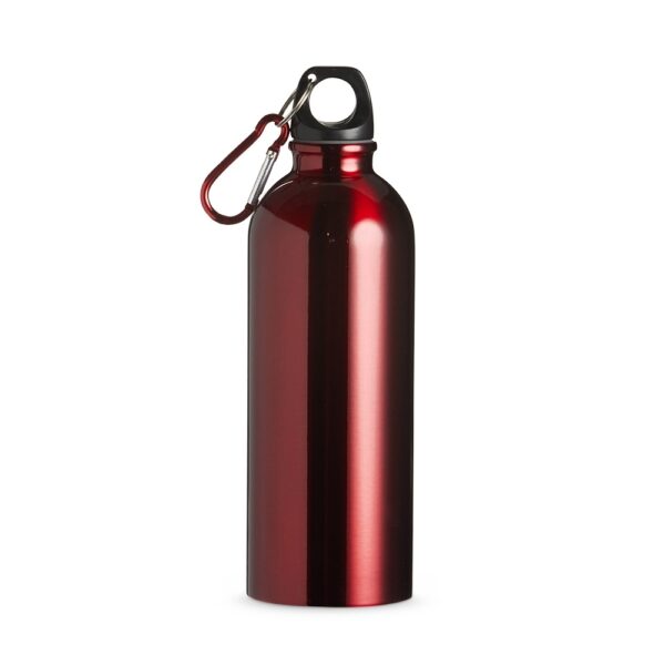 Squeeze de inox 500ml com tampa rosqueável, ideal para personalização em brindes corporativos